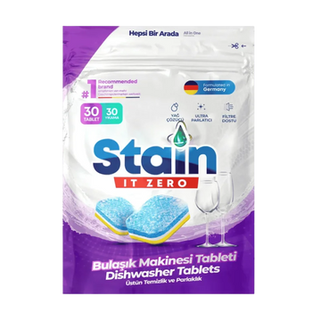 Stain İt Zero Hepsi Bir Arada Bulaşık Makinesi Tableti - 60 Yıkama (2Li Fırsat Paketi)