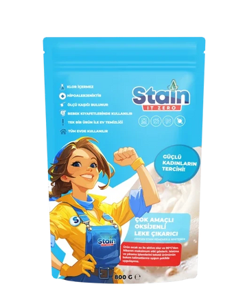 Stain İt Zero Çamaşır & Yüzey İçin Çok Amaçlı Aktif Oksijenli Toz Leke Çıkarıcı ve Beyazlatıcı - 800 gr