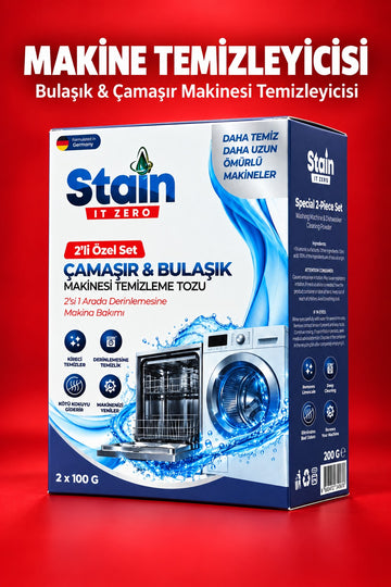 Stain It Zero Makine Temizleme Tozu 2x100 g kutu